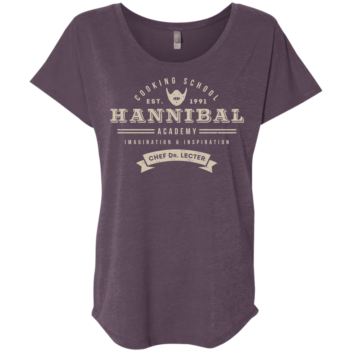 T-Shirts Vintage Purple / X-Small Hannibal Academy Triblend Dolman Sleeve
