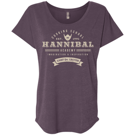 T-Shirts Vintage Purple / X-Small Hannibal Academy Triblend Dolman Sleeve