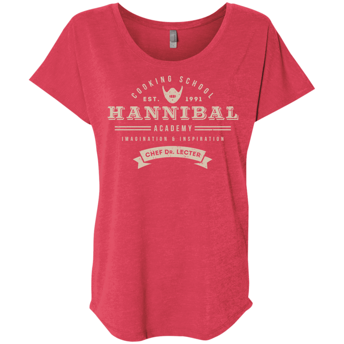 T-Shirts Vintage Red / X-Small Hannibal Academy Triblend Dolman Sleeve