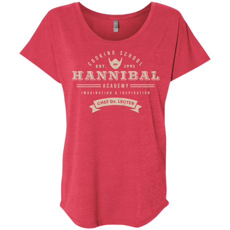 T-Shirts Vintage Red / X-Small Hannibal Academy Triblend Dolman Sleeve