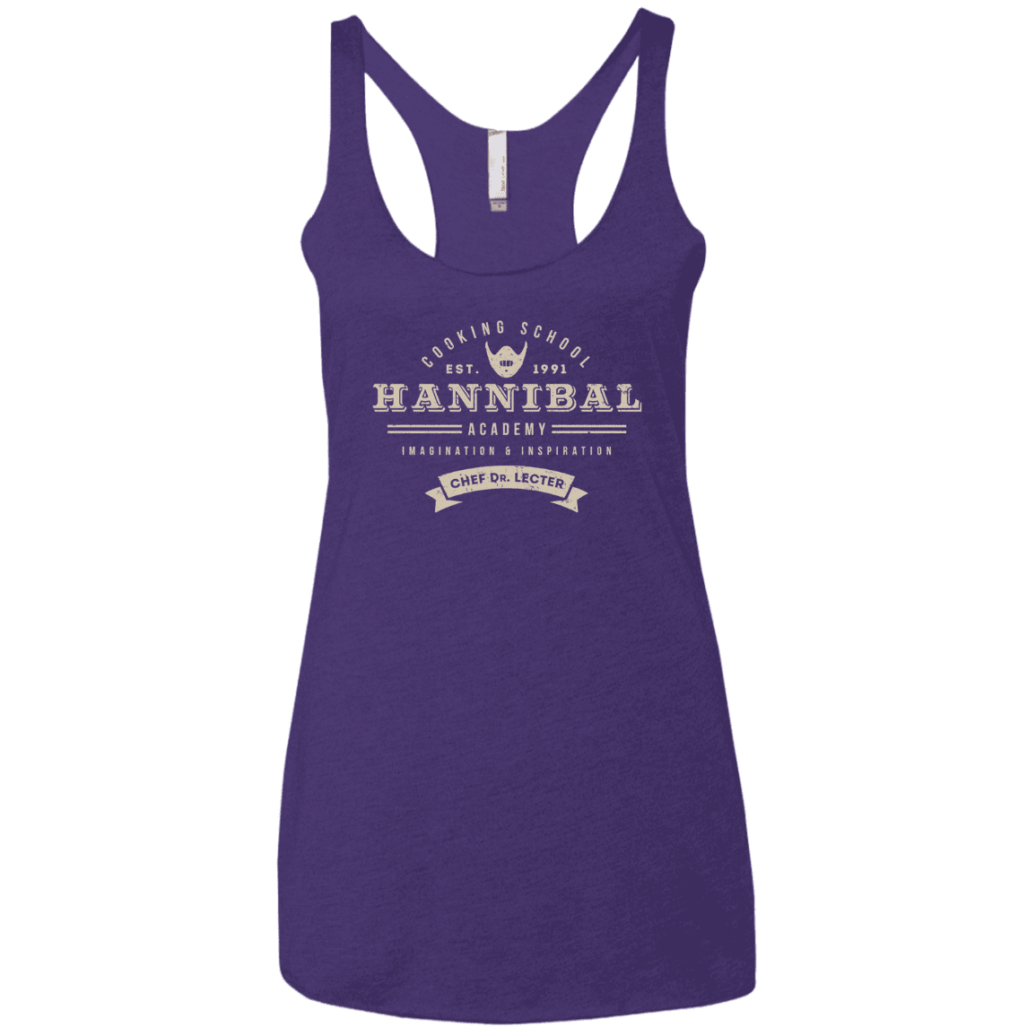 T-Shirts Purple Rush / X-Small Hannibal Academy Women's Triblend Racerback Tank