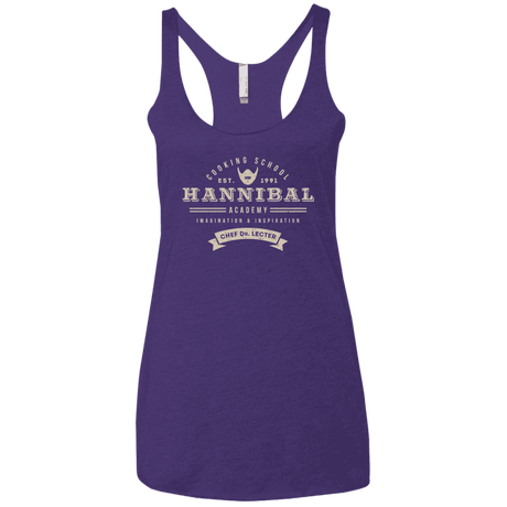 T-Shirts Purple Rush / X-Small Hannibal Academy Women's Triblend Racerback Tank
