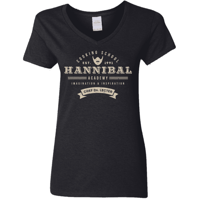 T-Shirts Black / S Hannibal Academy Women's V-Neck T-Shirt