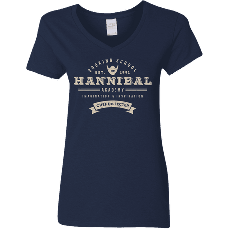 T-Shirts Navy / S Hannibal Academy Women's V-Neck T-Shirt