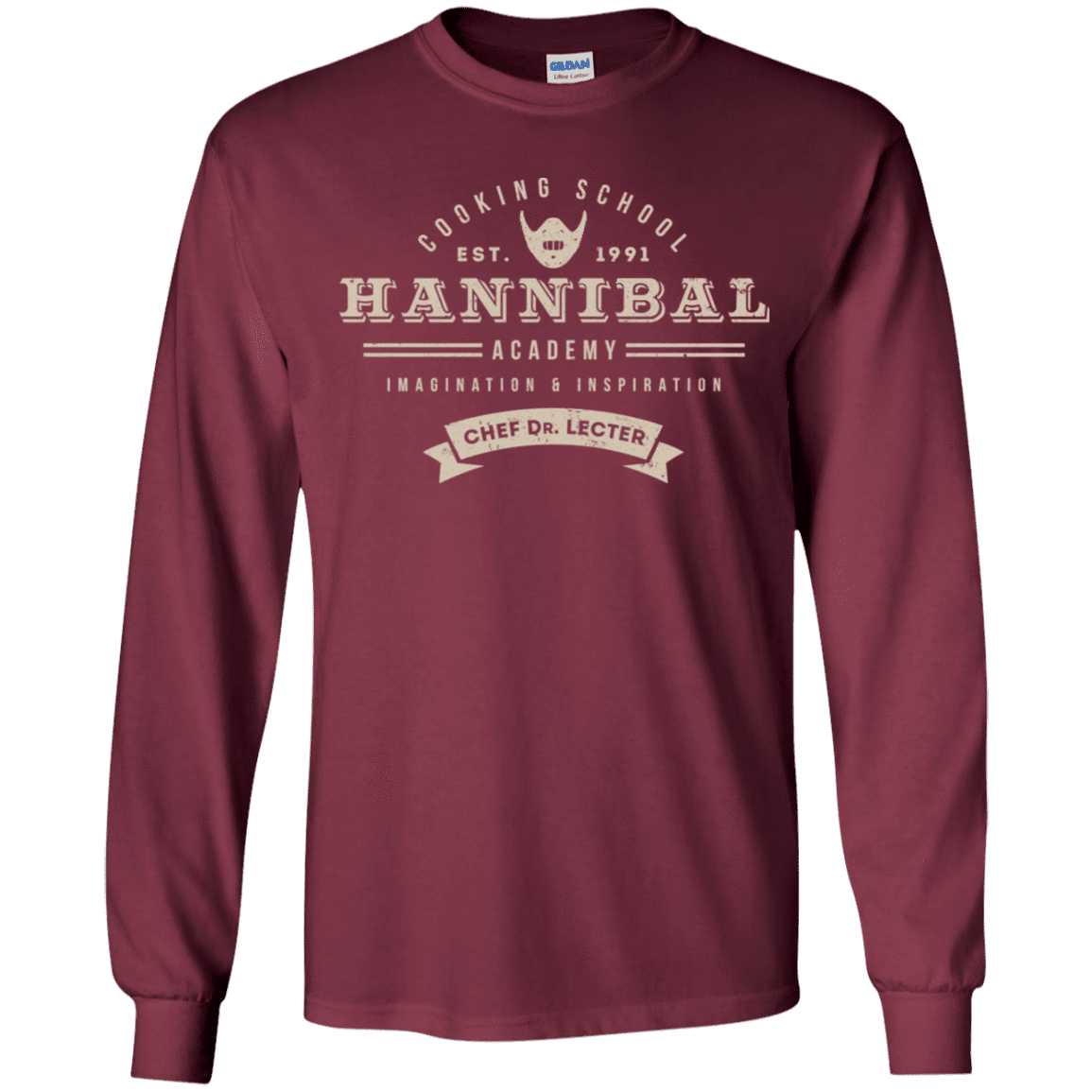 T-Shirts Maroon / YS Hannibal Academy Youth Long Sleeve T-Shirt