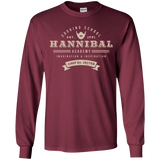 T-Shirts Maroon / YS Hannibal Academy Youth Long Sleeve T-Shirt