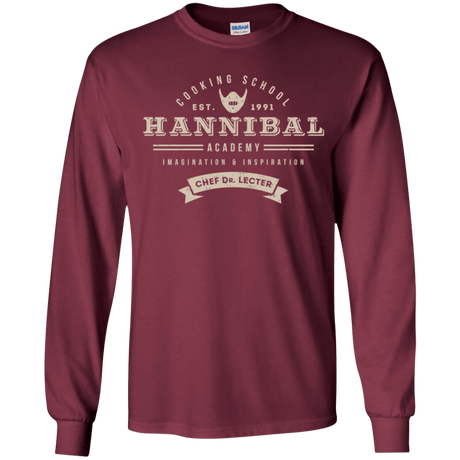 T-Shirts Maroon / YS Hannibal Academy Youth Long Sleeve T-Shirt