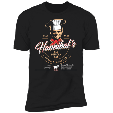 T-Shirts Black / X-Small Hannibals Bistro Men's Premium T-Shirt