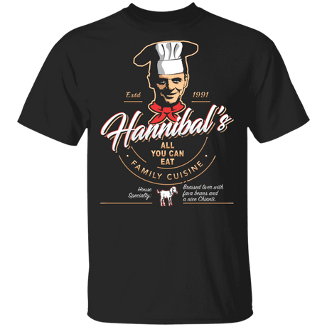 T-Shirts Black / S Hannibals Bistro T-Shirt
