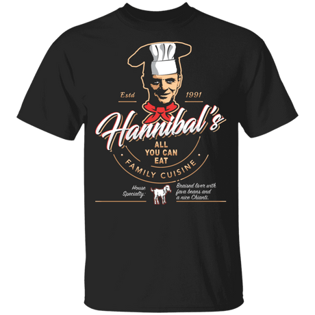 T-Shirts Black / YXS Hannibals Bistro Youth T-Shirt