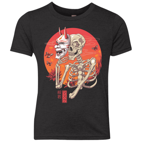 T-Shirts Vintage Black / YXS Hannya Yokai Mask Youth Triblend T-Shirt