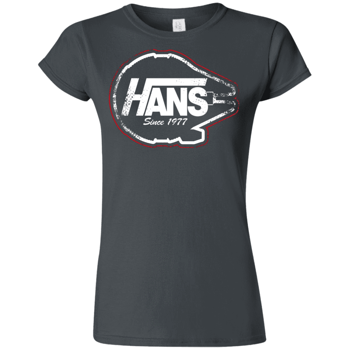 T-Shirts Charcoal / S Hans Junior Slimmer-Fit T-Shirt