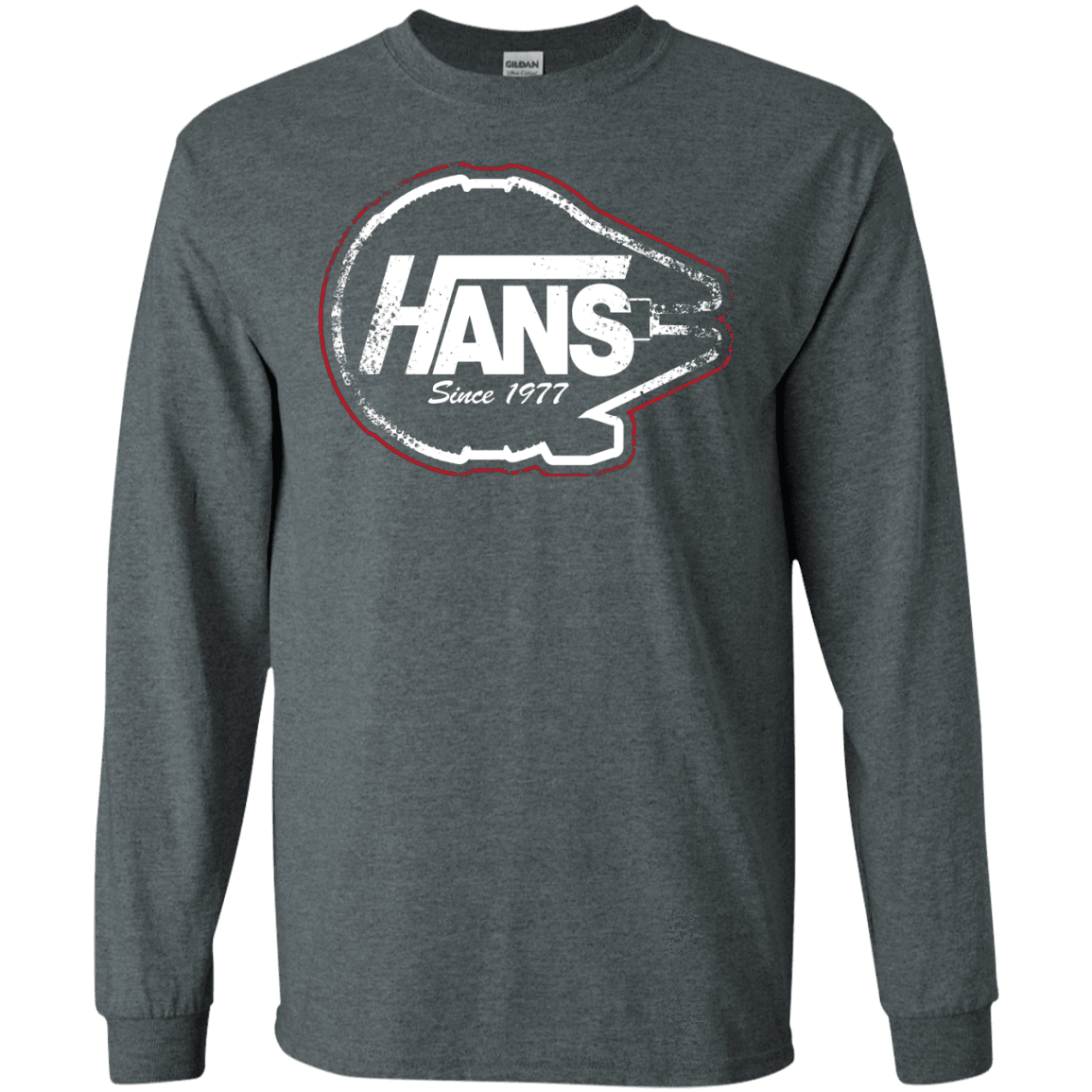 T-Shirts Dark Heather / S Hans Men's Long Sleeve T-Shirt