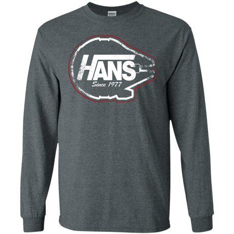 T-Shirts Dark Heather / S Hans Men's Long Sleeve T-Shirt