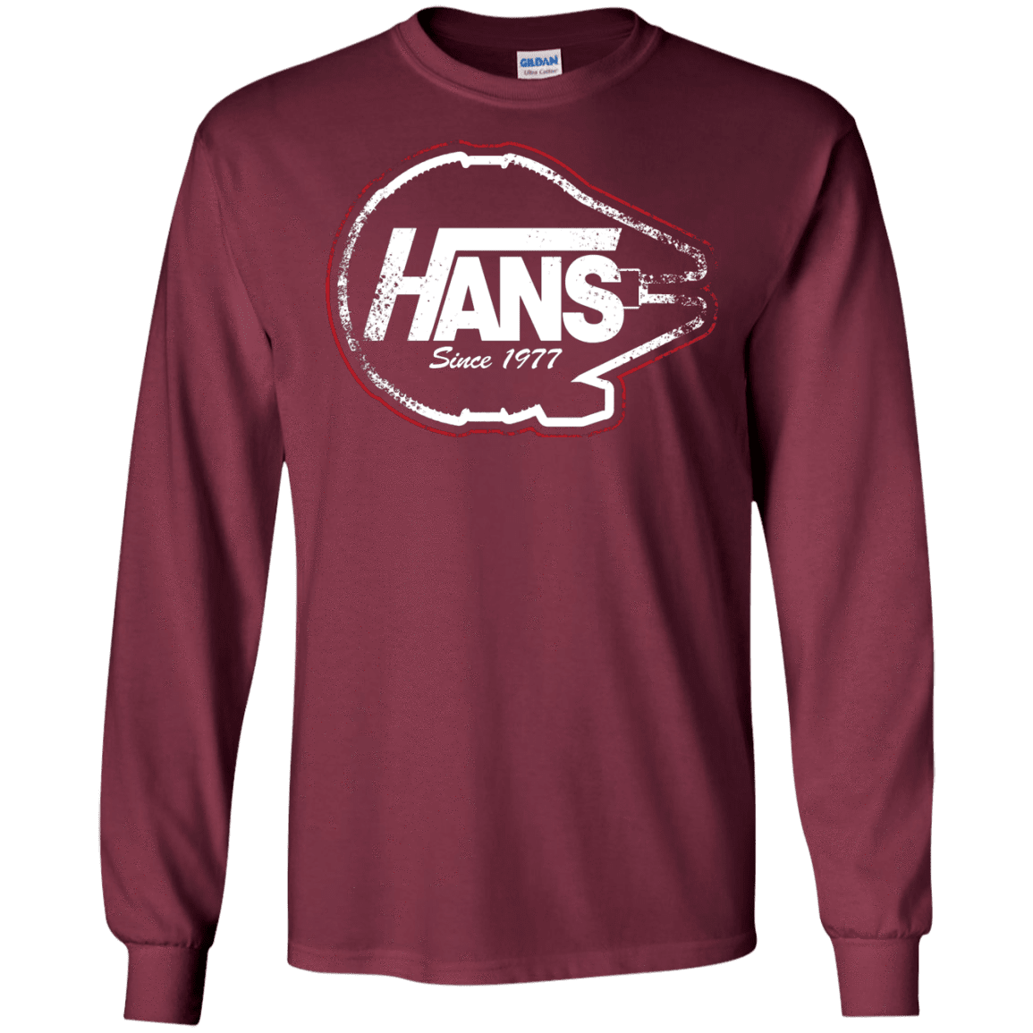 T-Shirts Maroon / S Hans Men's Long Sleeve T-Shirt