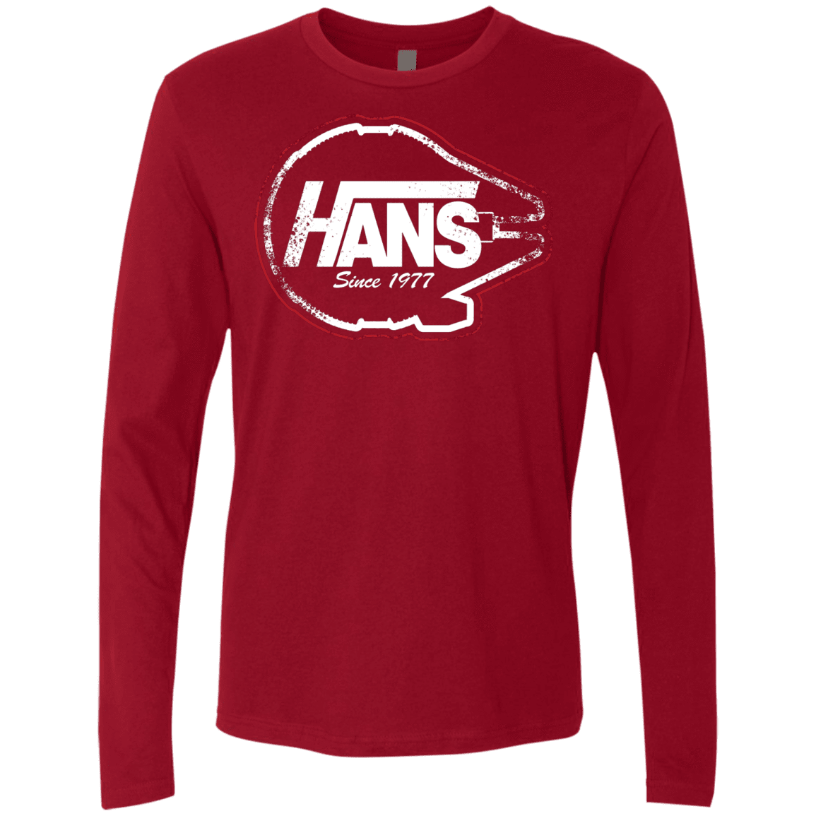 T-Shirts Cardinal / S Hans Men's Premium Long Sleeve
