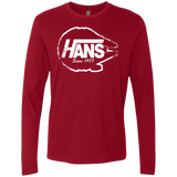 T-Shirts Cardinal / S Hans Men's Premium Long Sleeve