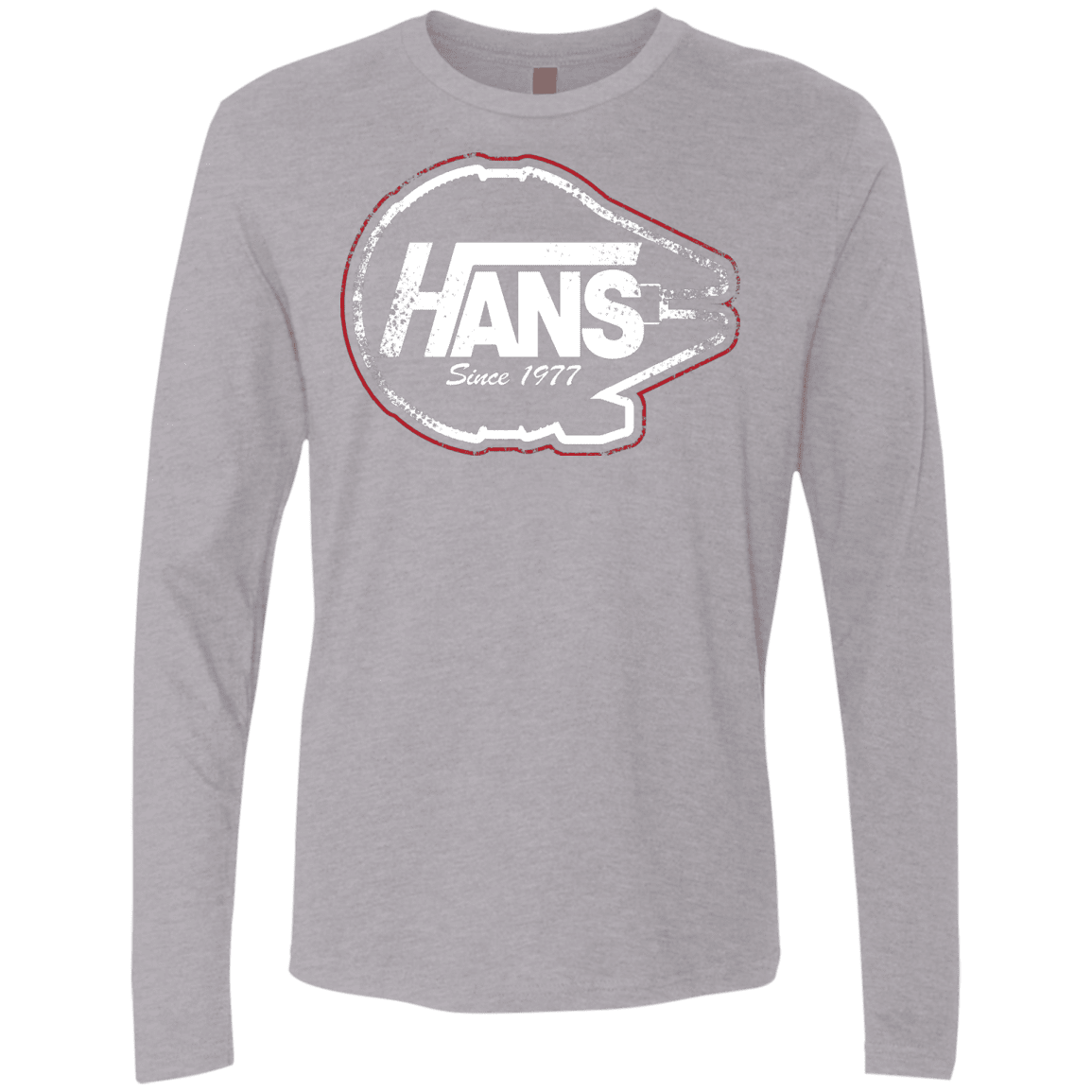 T-Shirts Heather Grey / S Hans Men's Premium Long Sleeve