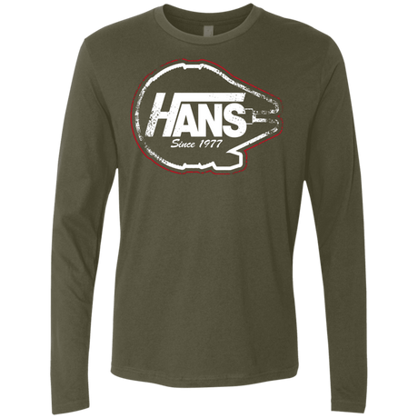 T-Shirts Military Green / S Hans Men's Premium Long Sleeve