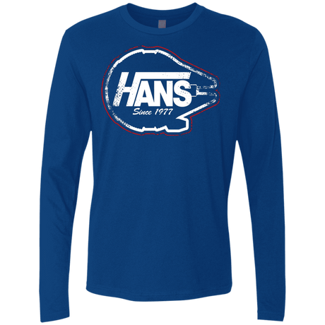 T-Shirts Royal / S Hans Men's Premium Long Sleeve