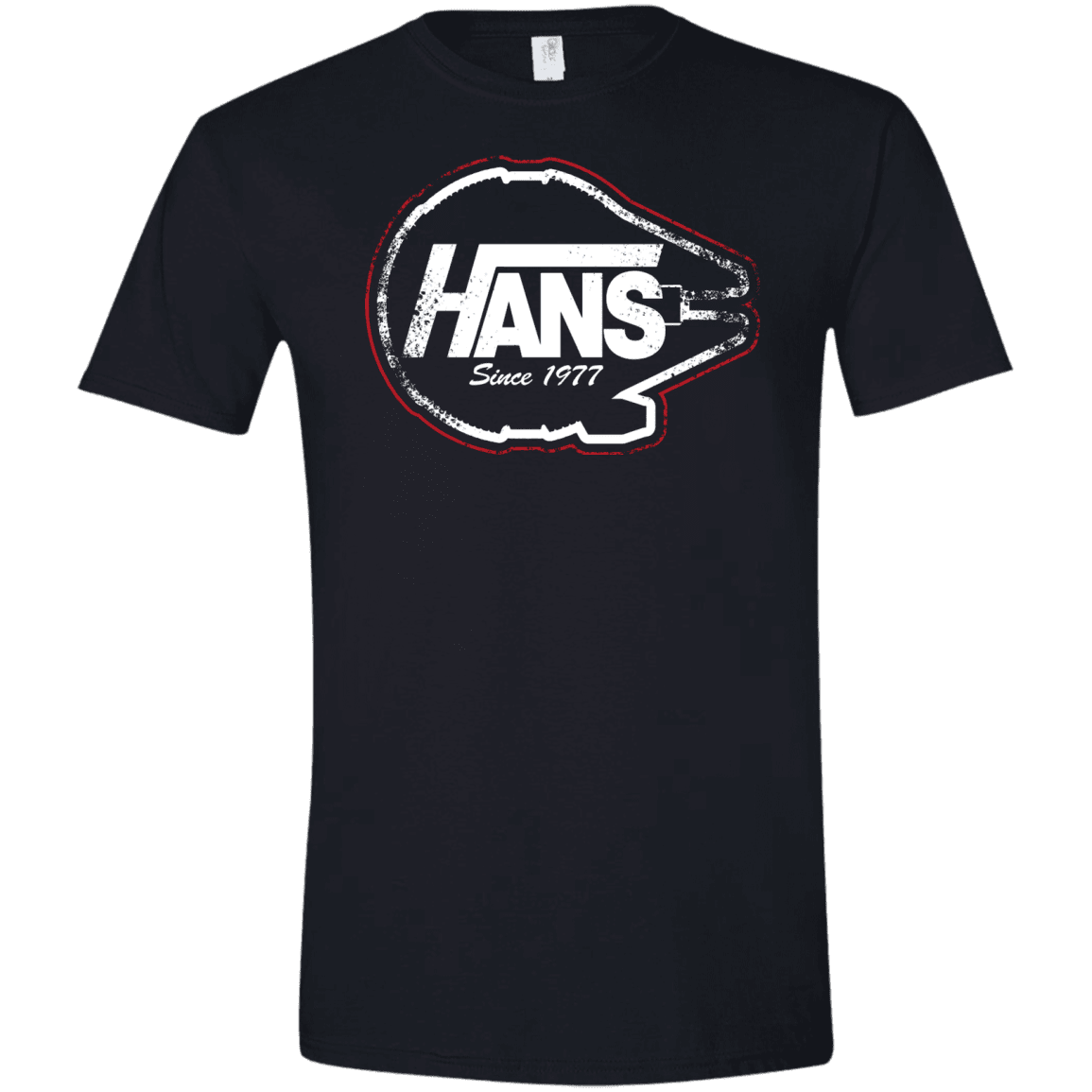T-Shirts Black / X-Small Hans Men's Semi-Fitted Softstyle