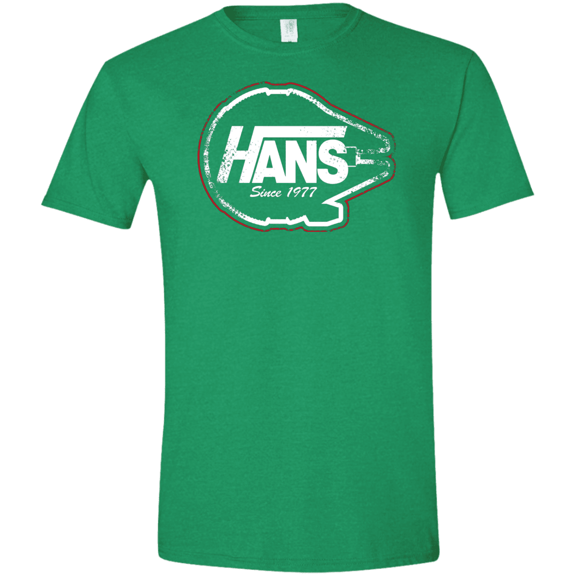 T-Shirts Heather Irish Green / S Hans Men's Semi-Fitted Softstyle