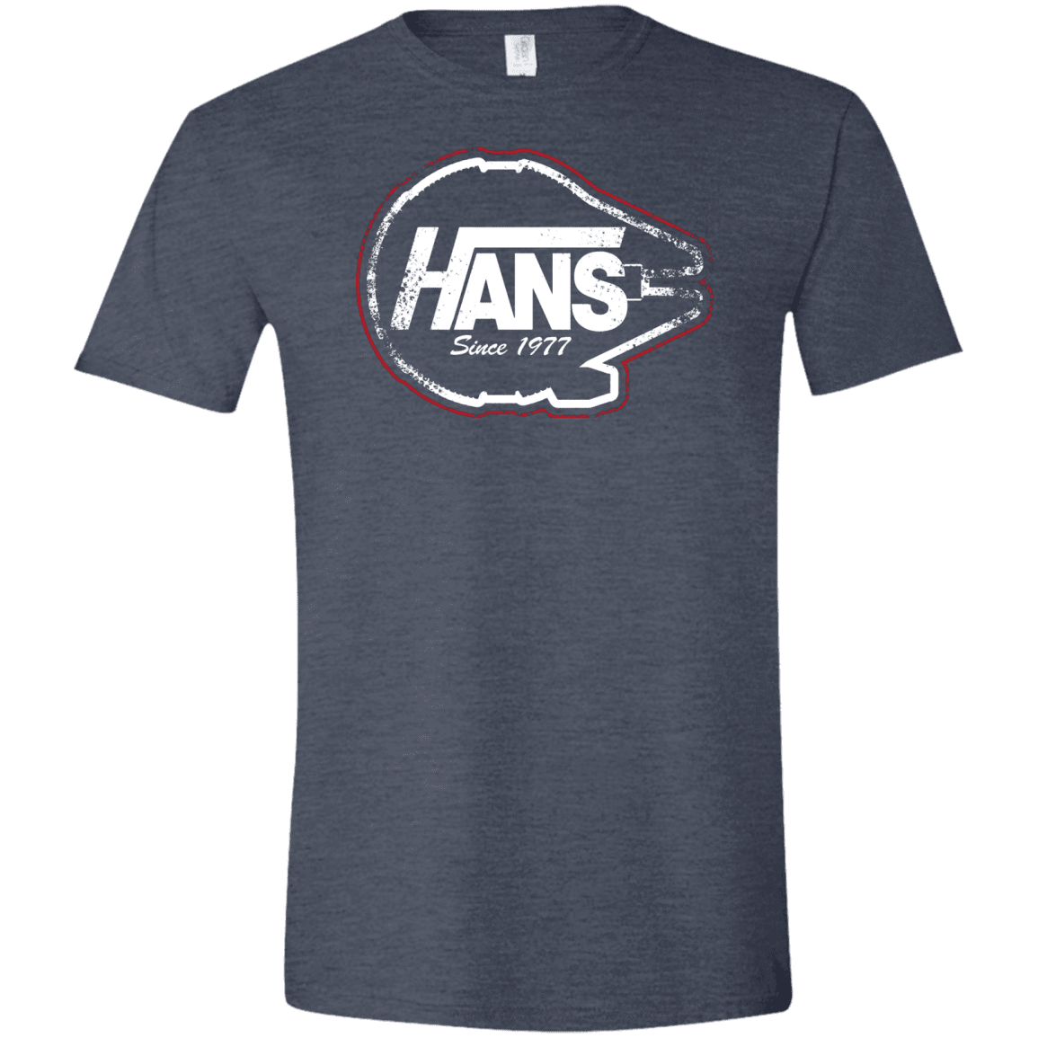 T-Shirts Heather Navy / S Hans Men's Semi-Fitted Softstyle