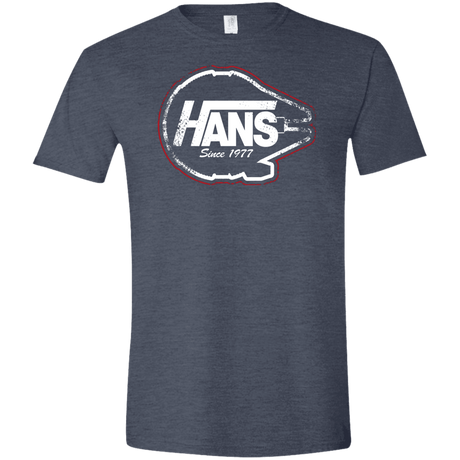 T-Shirts Heather Navy / S Hans Men's Semi-Fitted Softstyle