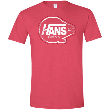 T-Shirts Heather Red / S Hans Men's Semi-Fitted Softstyle