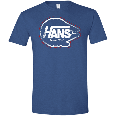 T-Shirts Heather Royal / X-Small Hans Men's Semi-Fitted Softstyle