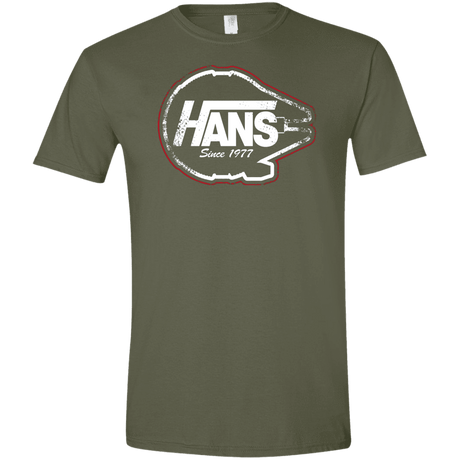 T-Shirts Military Green / S Hans Men's Semi-Fitted Softstyle
