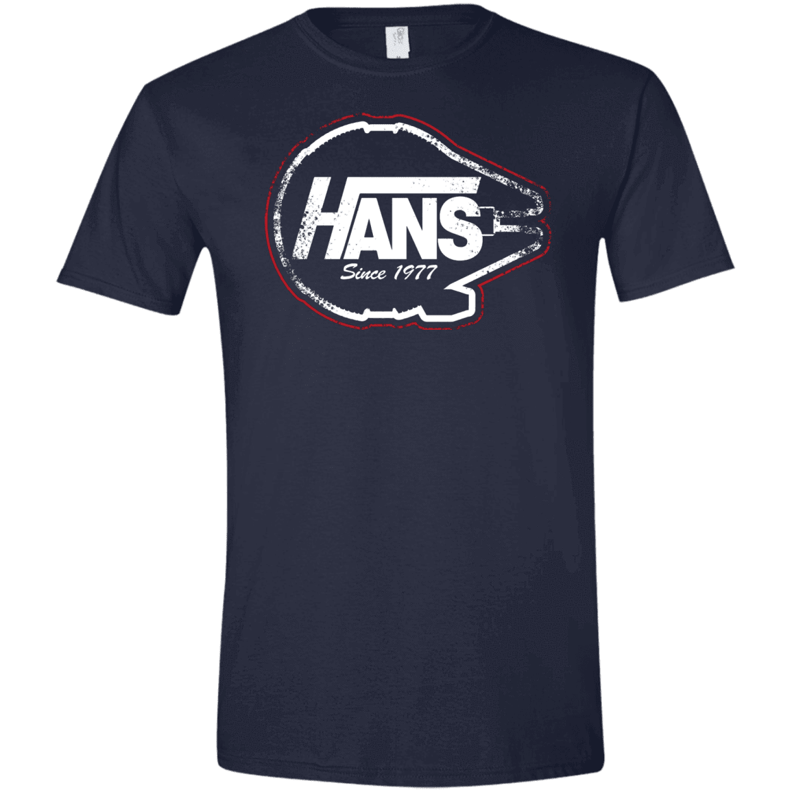 T-Shirts Navy / X-Small Hans Men's Semi-Fitted Softstyle