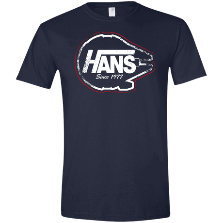 T-Shirts Navy / X-Small Hans Men's Semi-Fitted Softstyle