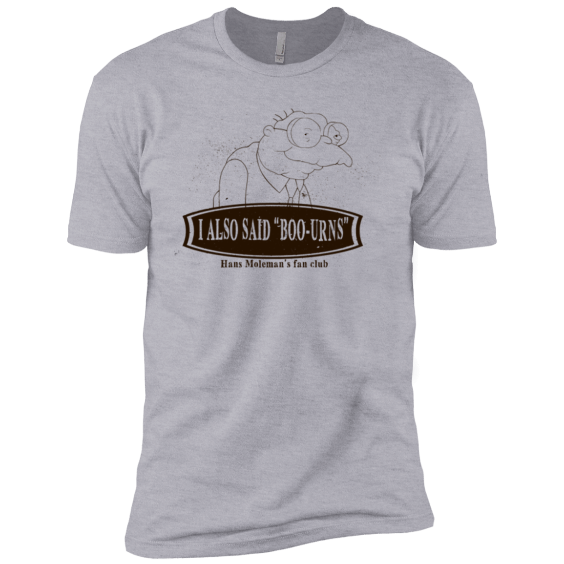 T-Shirts Heather Grey / YXS Hans Moleman Fans Club Boys Premium T-Shirt