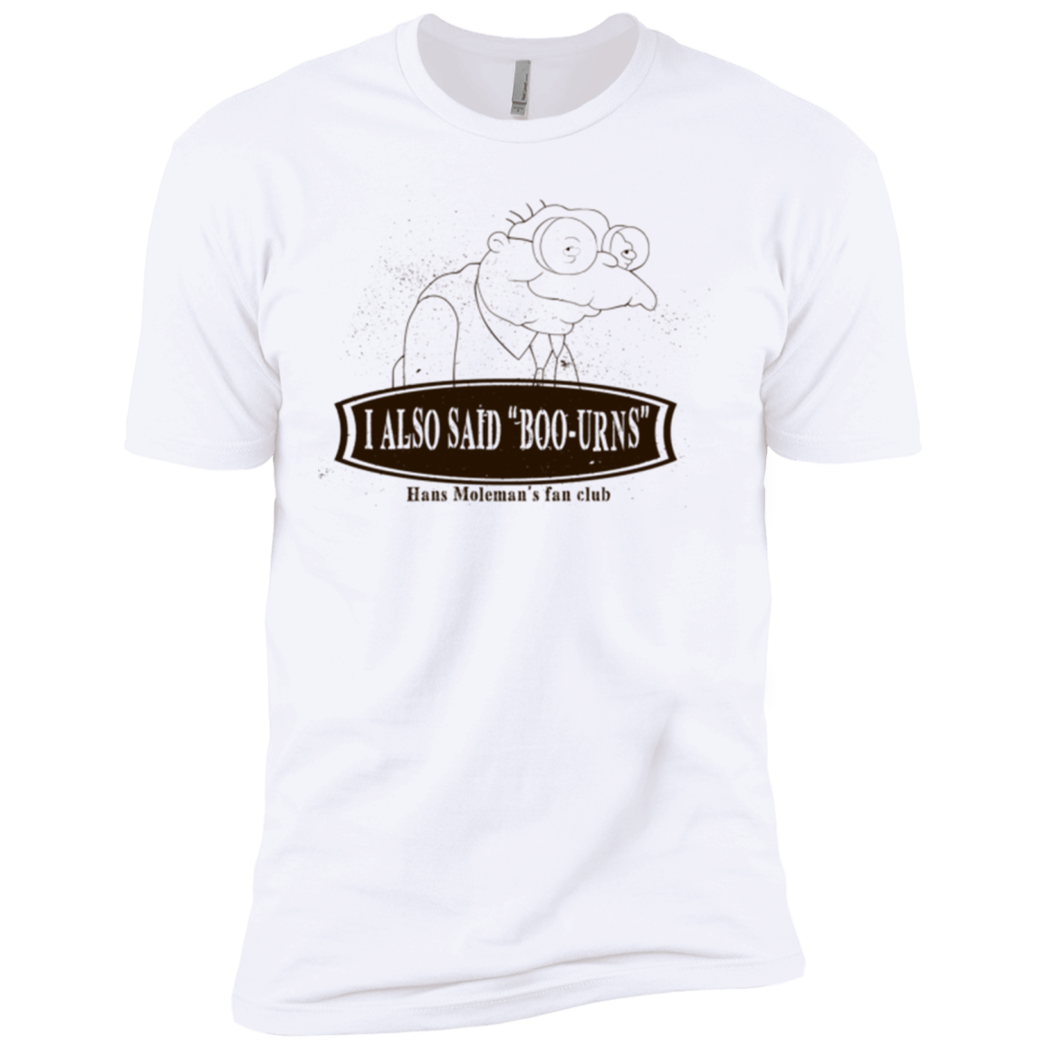 T-Shirts White / X-Small Hans Moleman Fans Club Men's Premium T-Shirt