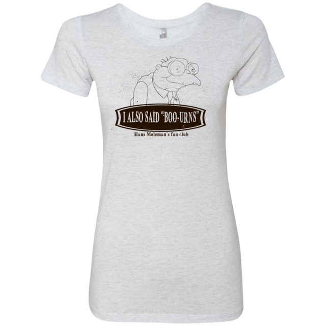 T-Shirts Heather White / Small Hans Moleman Fans Club Women's Triblend T-Shirt