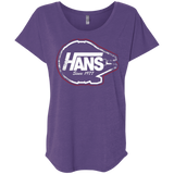 T-Shirts Purple Rush / X-Small Hans Triblend Dolman Sleeve