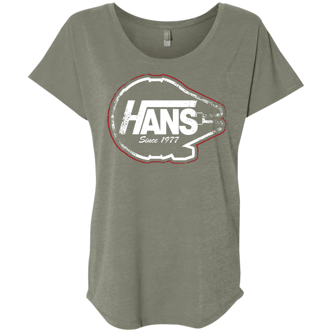 T-Shirts Venetian Grey / X-Small Hans Triblend Dolman Sleeve