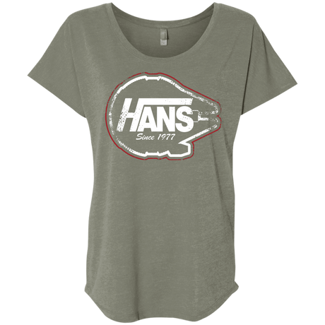 T-Shirts Venetian Grey / X-Small Hans Triblend Dolman Sleeve