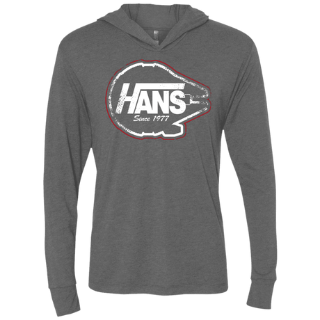T-Shirts Premium Heather / X-Small Hans Triblend Long Sleeve Hoodie Tee