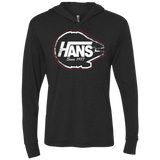 T-Shirts Vintage Black / X-Small Hans Triblend Long Sleeve Hoodie Tee