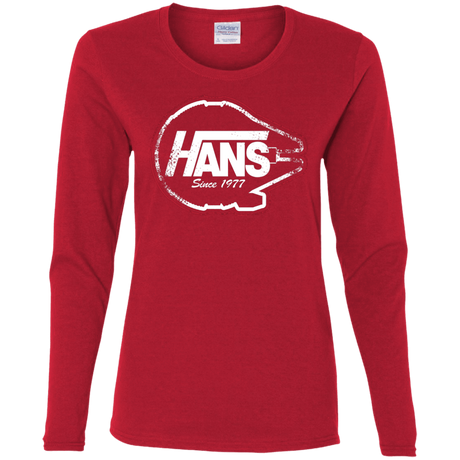 T-Shirts Red / S Hans Women's Long Sleeve T-Shirt