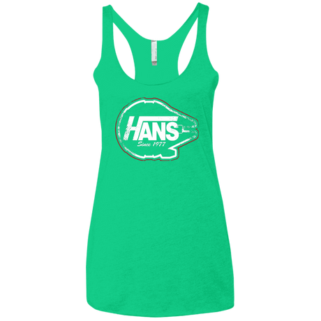T-Shirts Envy / X-Small Hans Women's Triblend Racerback Tank