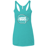 T-Shirts Tahiti Blue / X-Small Hans Women's Triblend Racerback Tank