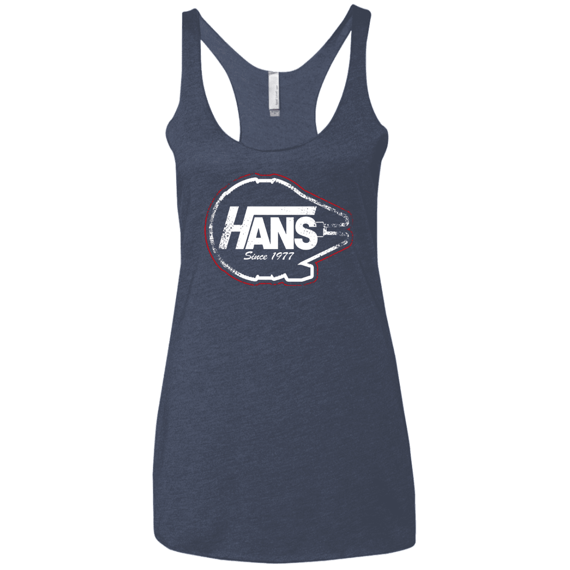 T-Shirts Vintage Navy / X-Small Hans Women's Triblend Racerback Tank