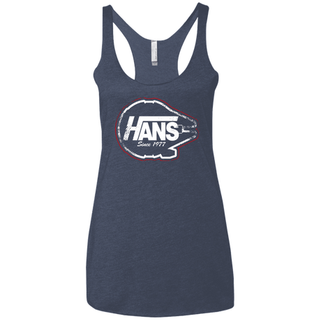 T-Shirts Vintage Navy / X-Small Hans Women's Triblend Racerback Tank