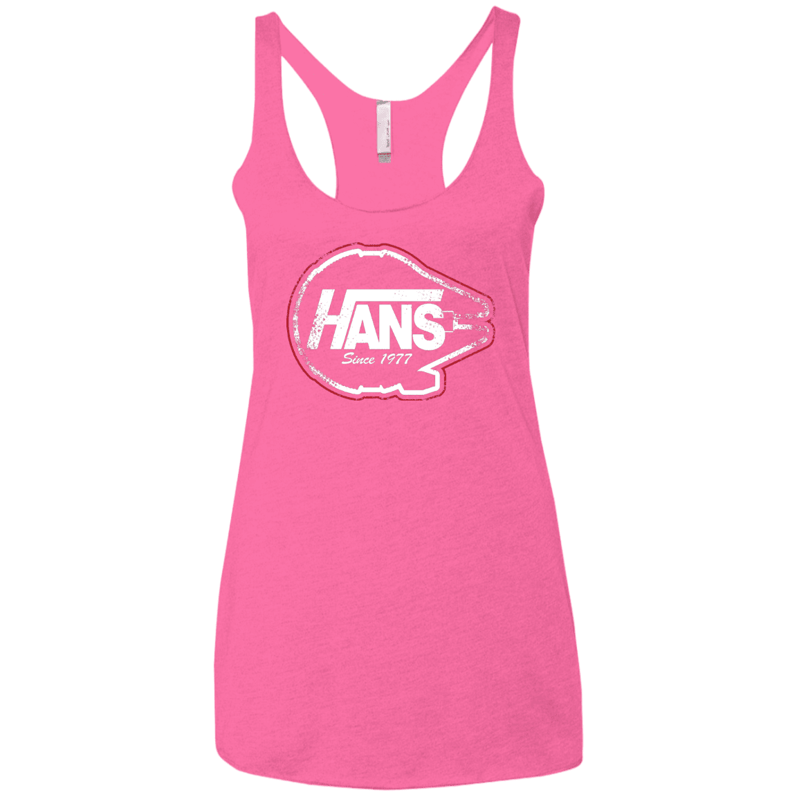 T-Shirts Vintage Pink / X-Small Hans Women's Triblend Racerback Tank