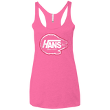 T-Shirts Vintage Pink / X-Small Hans Women's Triblend Racerback Tank