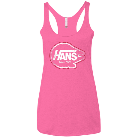 T-Shirts Vintage Pink / X-Small Hans Women's Triblend Racerback Tank
