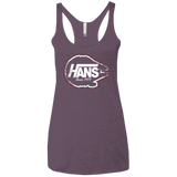 T-Shirts Vintage Purple / X-Small Hans Women's Triblend Racerback Tank